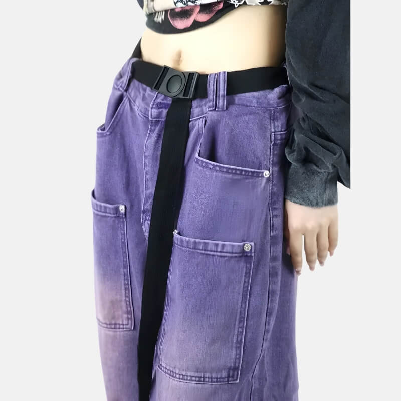 Y2K Purple Cargo Pants