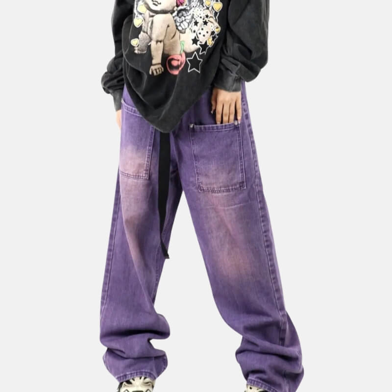 Y2K Purple Cargo Pants