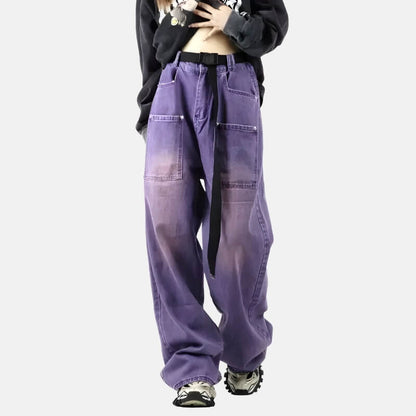 Y2K Purple Cargo Pants
