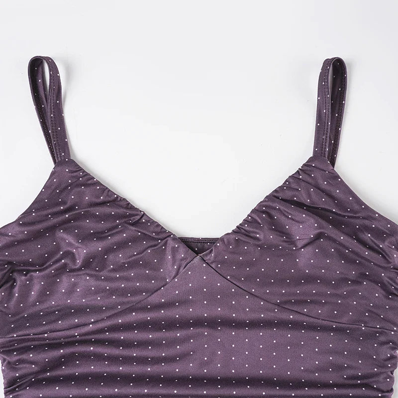 Purple Polka Dot Blouse