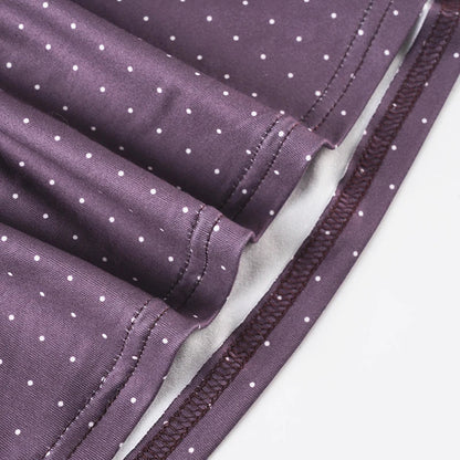 Y2K Purple Polka Dot Top
