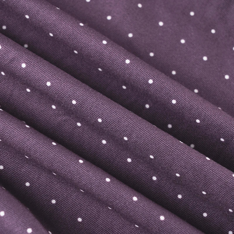 Y2K Purple Polka Dot Top