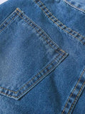 Rabbit Denim Mini Skirt