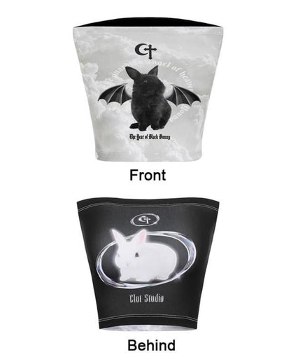 Y2K Rabbit Tube Top