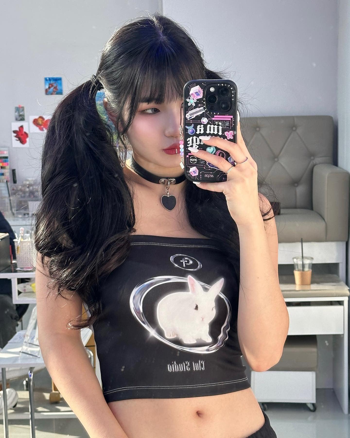 Y2K Rabbit Tube Top