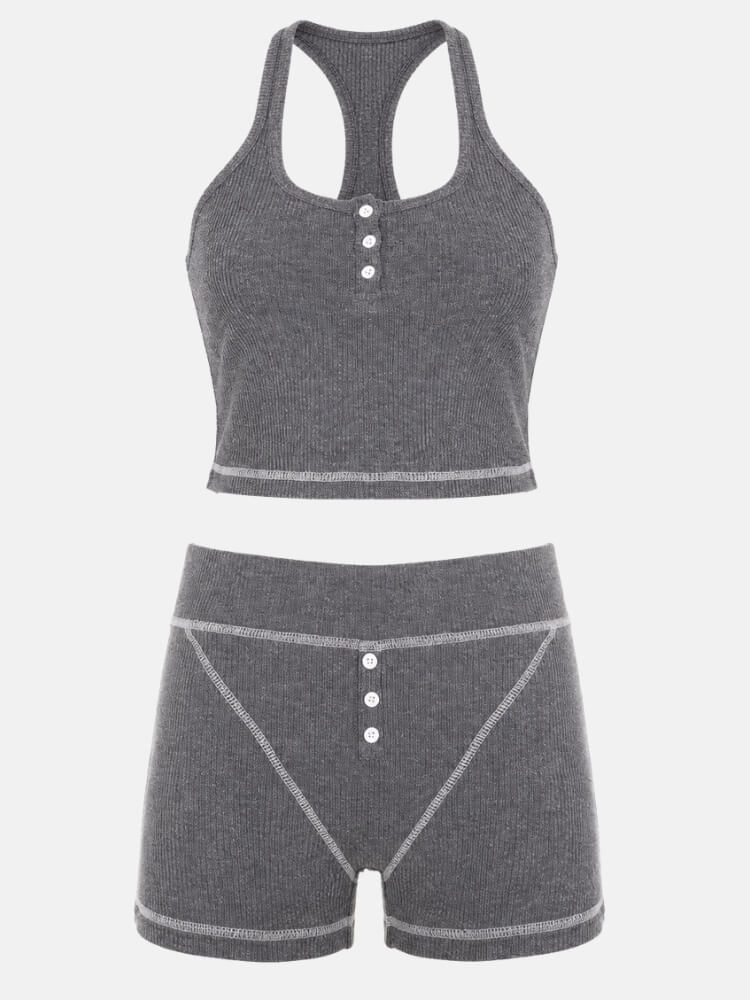 Y2K Racerback Top & Shorts Set