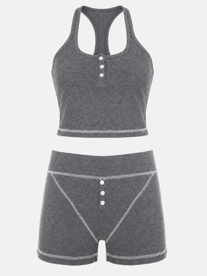 Y2K Racerback Top & Shorts Set
