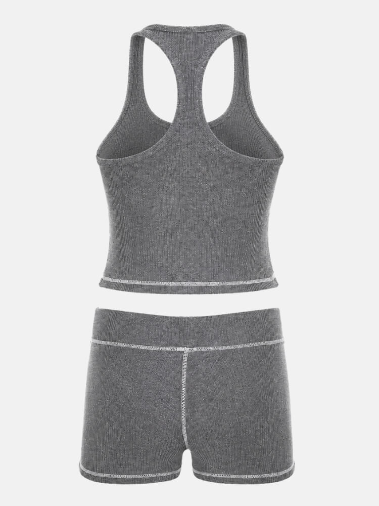 Y2K Racerback Top & Shorts Set