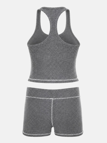 Y2K Racerback Top & Shorts Set