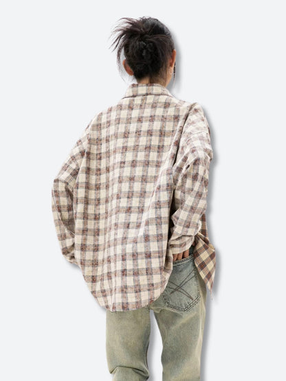 Y2K Retro Plaid Shirt