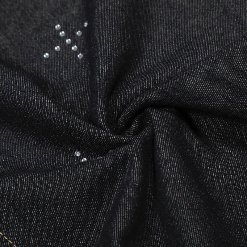 Y2K Rhinestone Detail Jeans