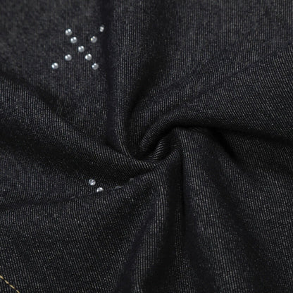 Y2K Rhinestone Detail Jeans