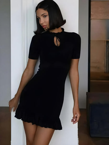 Y2K Ribbed Mini Dress