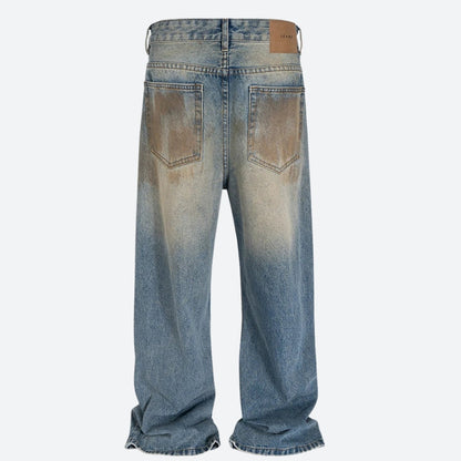 Y2K Ripped Wide Leg Denim Jeans