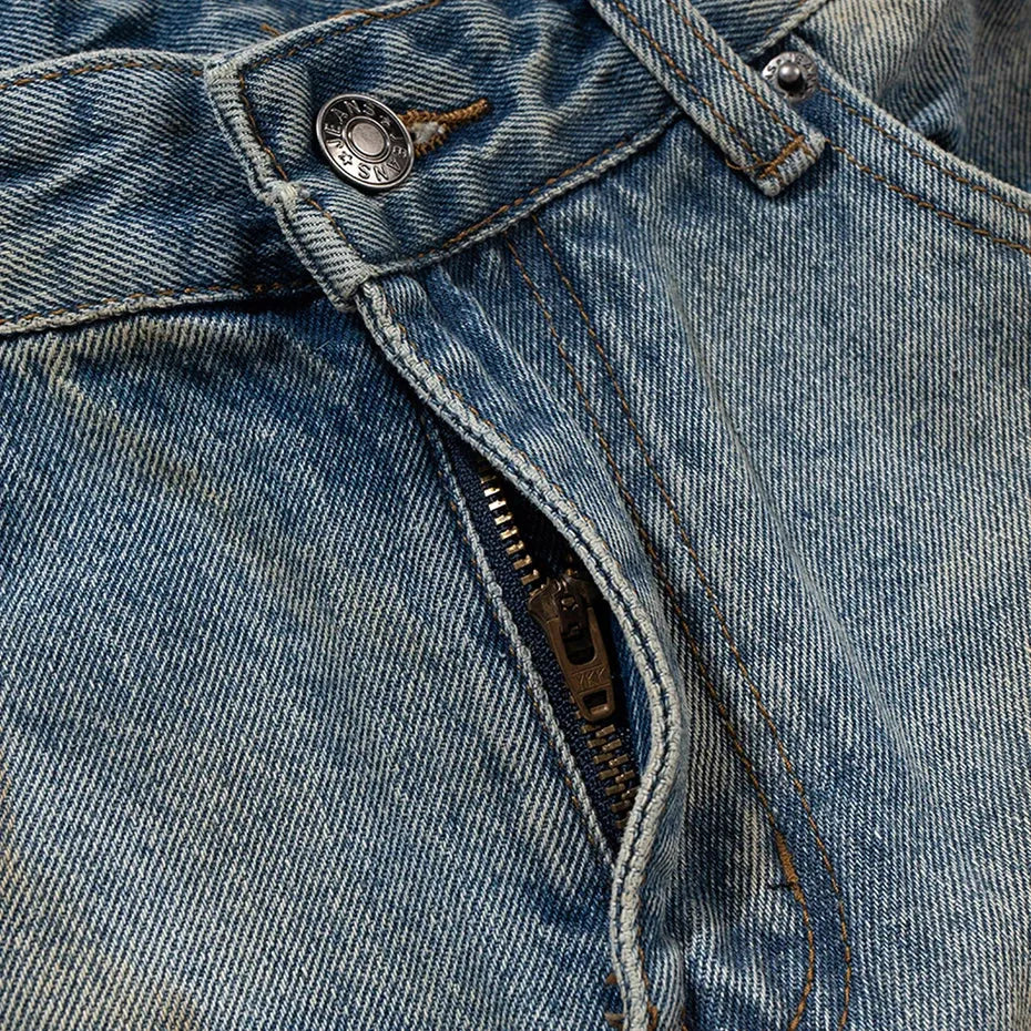 Y2K Ripped Wide Leg Denim Jeans