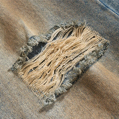 Y2K Ripped Wide Leg Denim Jeans