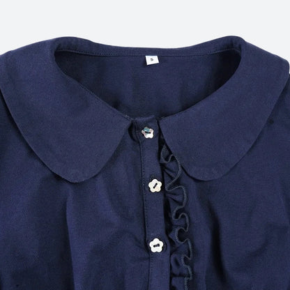 Y2K Ruffled Polo Mini Dress
