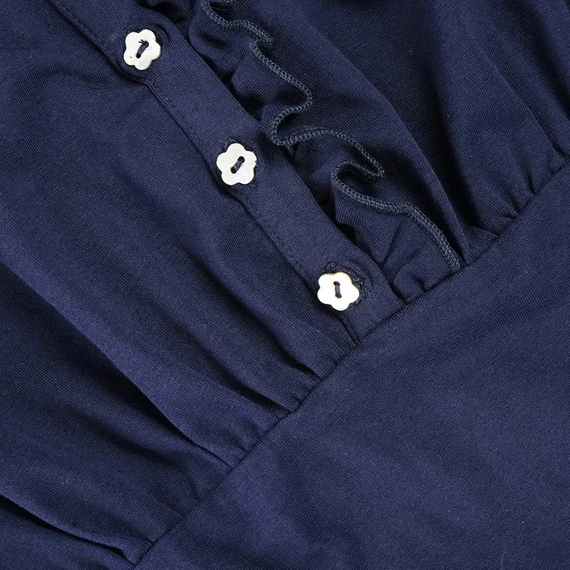 Y2K Ruffled Polo Mini Dress