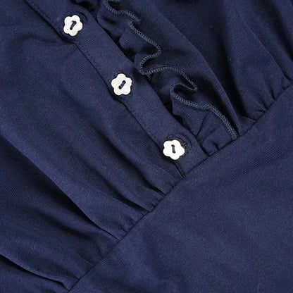 Y2K Ruffled Polo Mini Dress