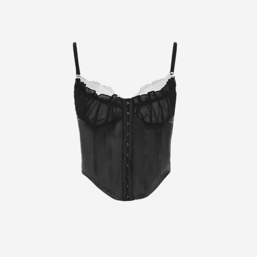 Y2K Satin Corset Top