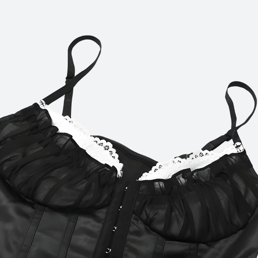 Y2K Satin Corset Top