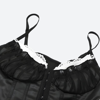 Y2K Satin Corset Top