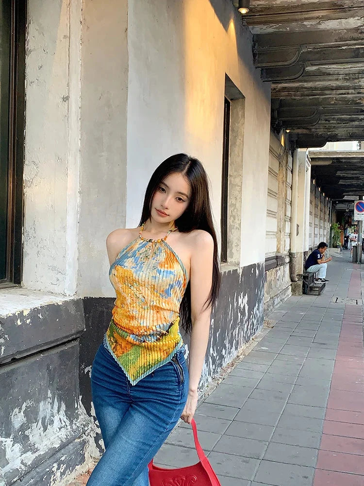 Y2K Scarf Top