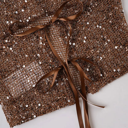 Y2K Sequin Halter Top