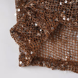 Sequin Halter Top