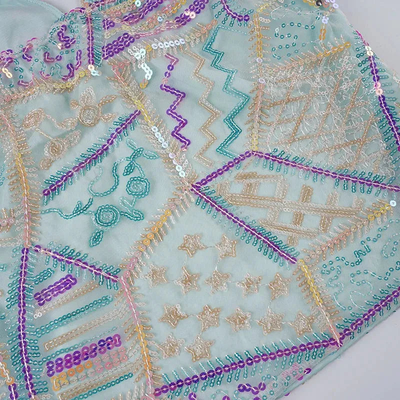 Sequined Halter Top