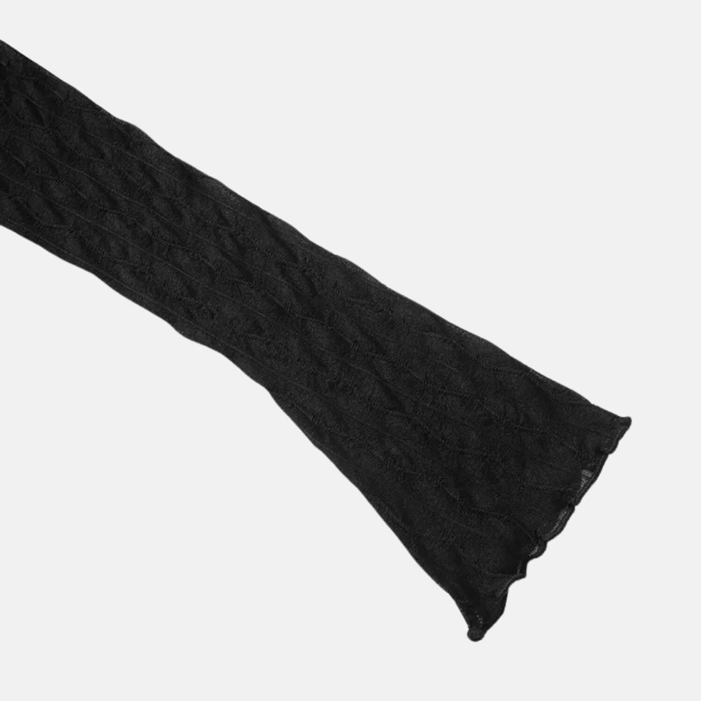 Y2K Sheer Tie Front Crop Top