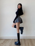 Side Slit Mini Skirt