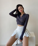 Side Slit Mini Skirt