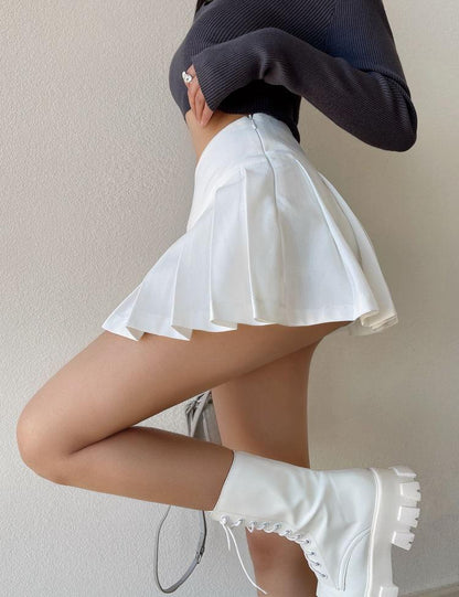 Y2K Side Slit Mini Skirt