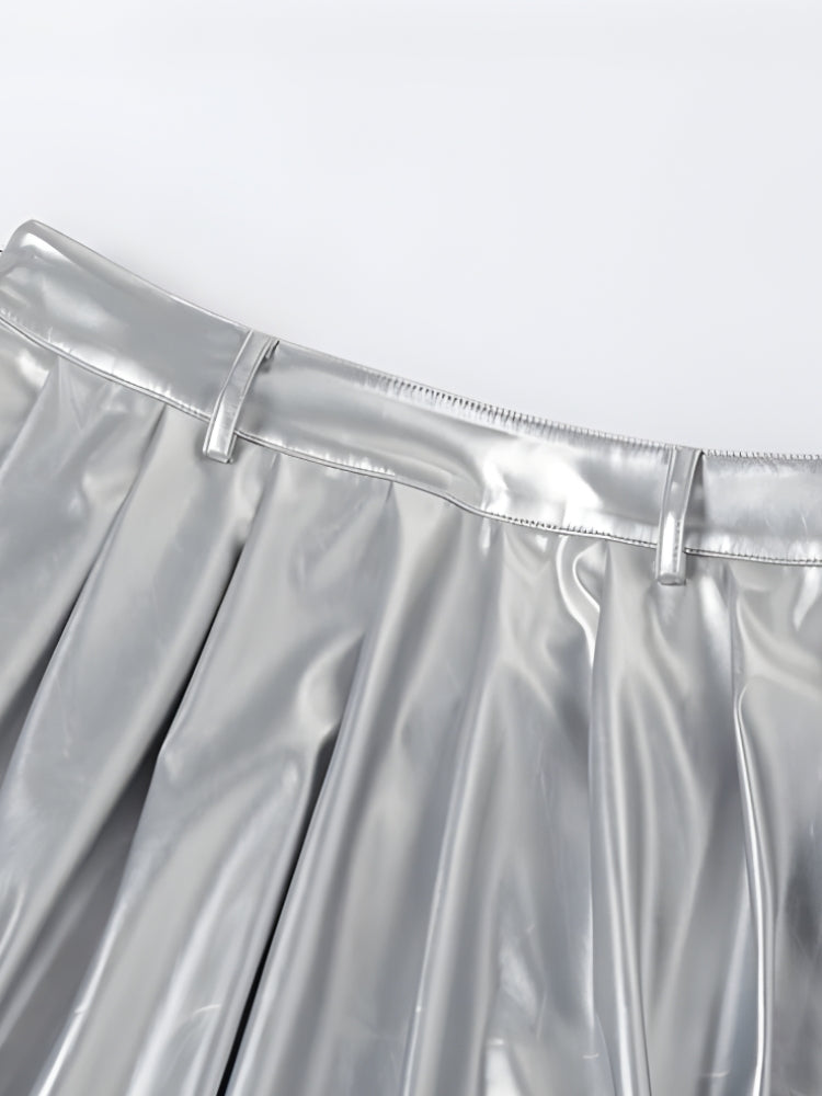 Y2K Silver Maxi Dress