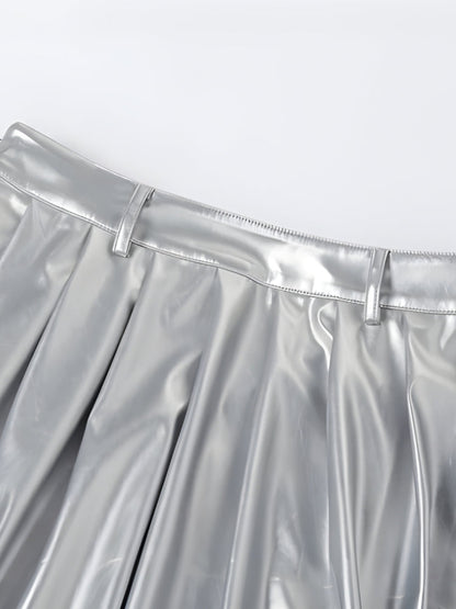 Y2K Silver Maxi Dress