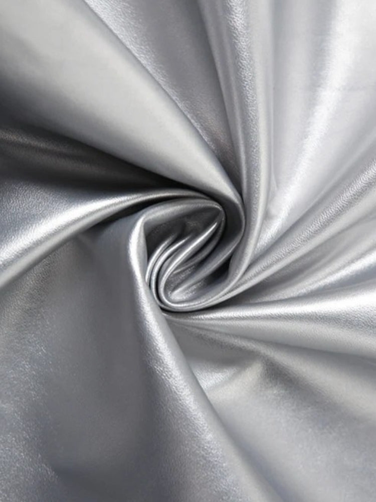 Y2K Silver Maxi Dress