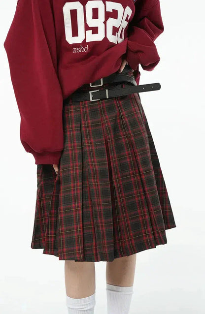 Y2K Skater Midi Skirt