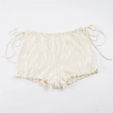 Smocked High-Waisted Shorts