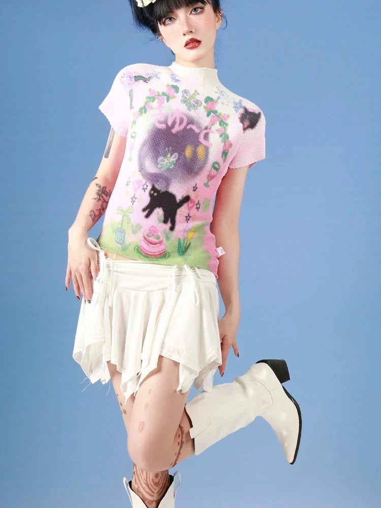 Y2K Soft Girl Top