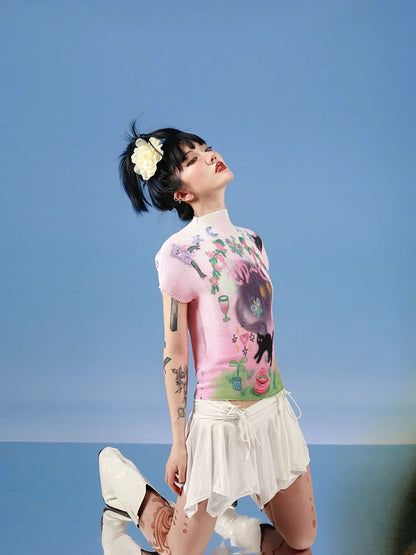 Y2K Soft Girl Top
