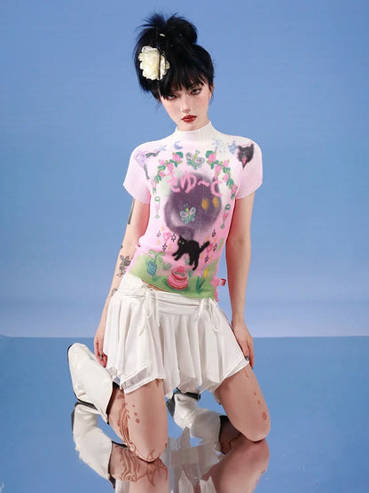 Y2K Soft Girl Top
