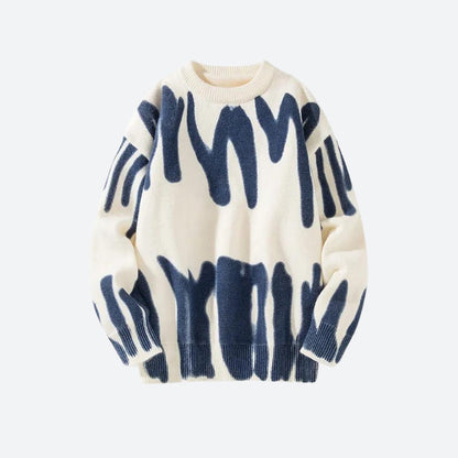 Y2K Spray Paint Knitted Sweater