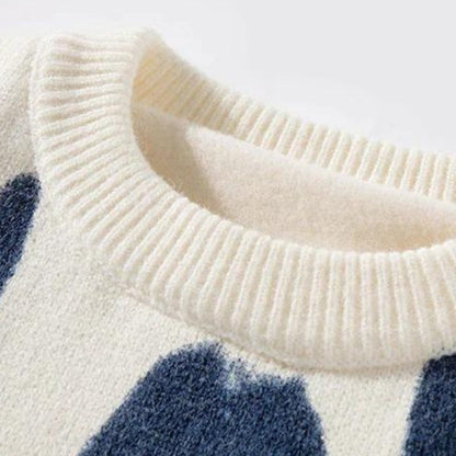 Y2K Spray Paint Knitted Sweater