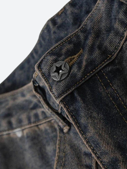Y2K Stained Cargo Jeans