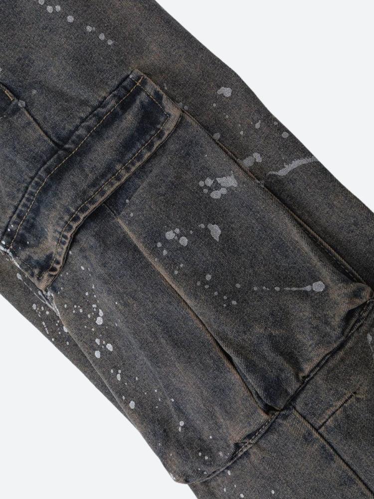 Y2K Stained Cargo Jeans