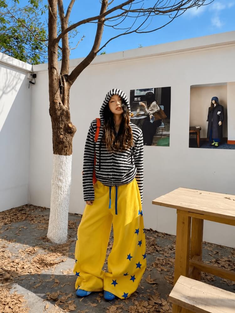 Y2K Star Baggy Pants