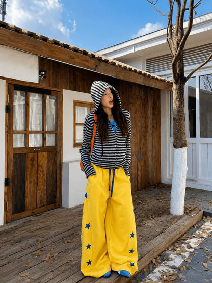 Y2K Star Baggy Pants