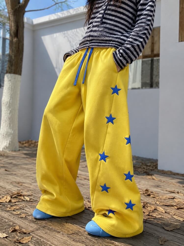 Y2K Star Baggy Pants
