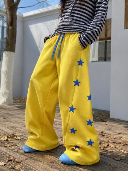 Y2K Star Baggy Pants